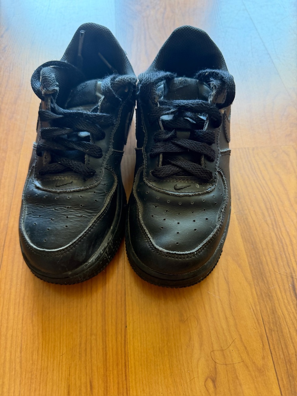 Black Sneaker Pair - Low Top Athletic Shoes